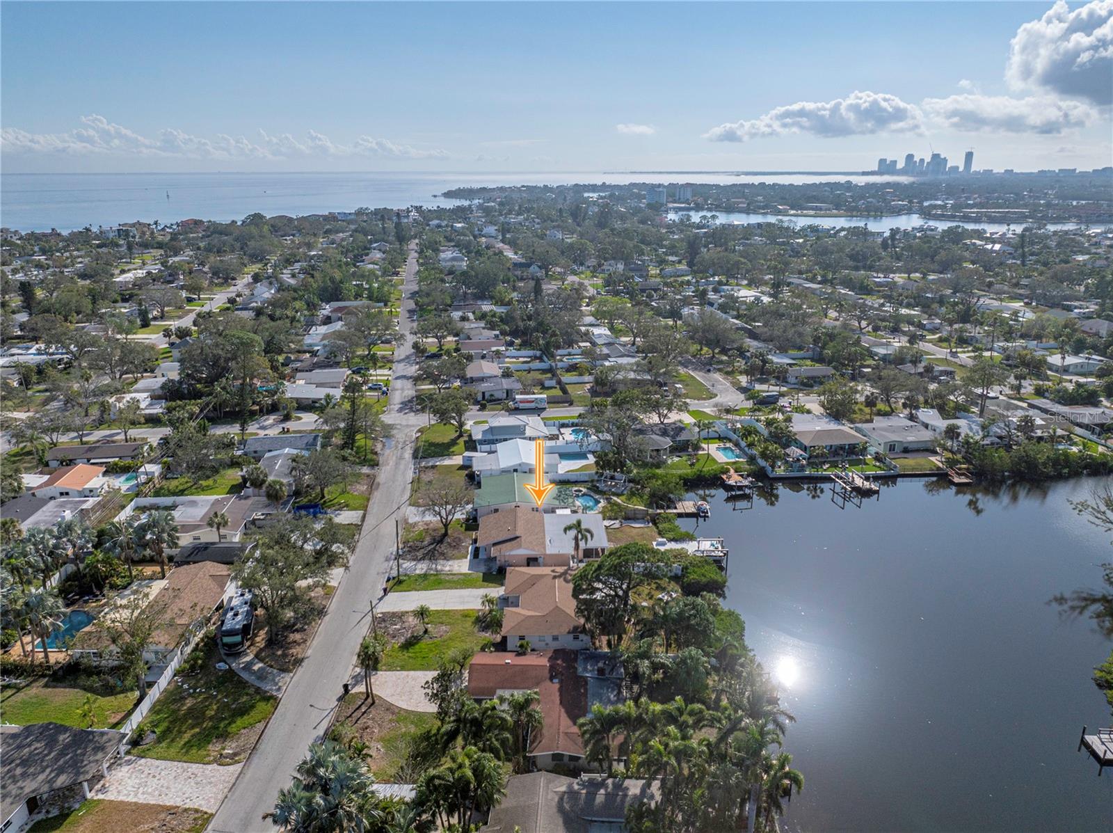 Snell Isle and Downtown St Pete in the Background