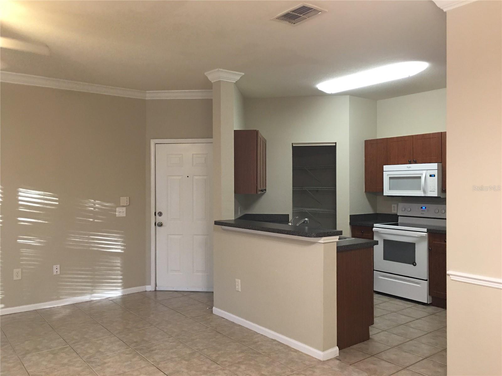 Front door/Kitchen view