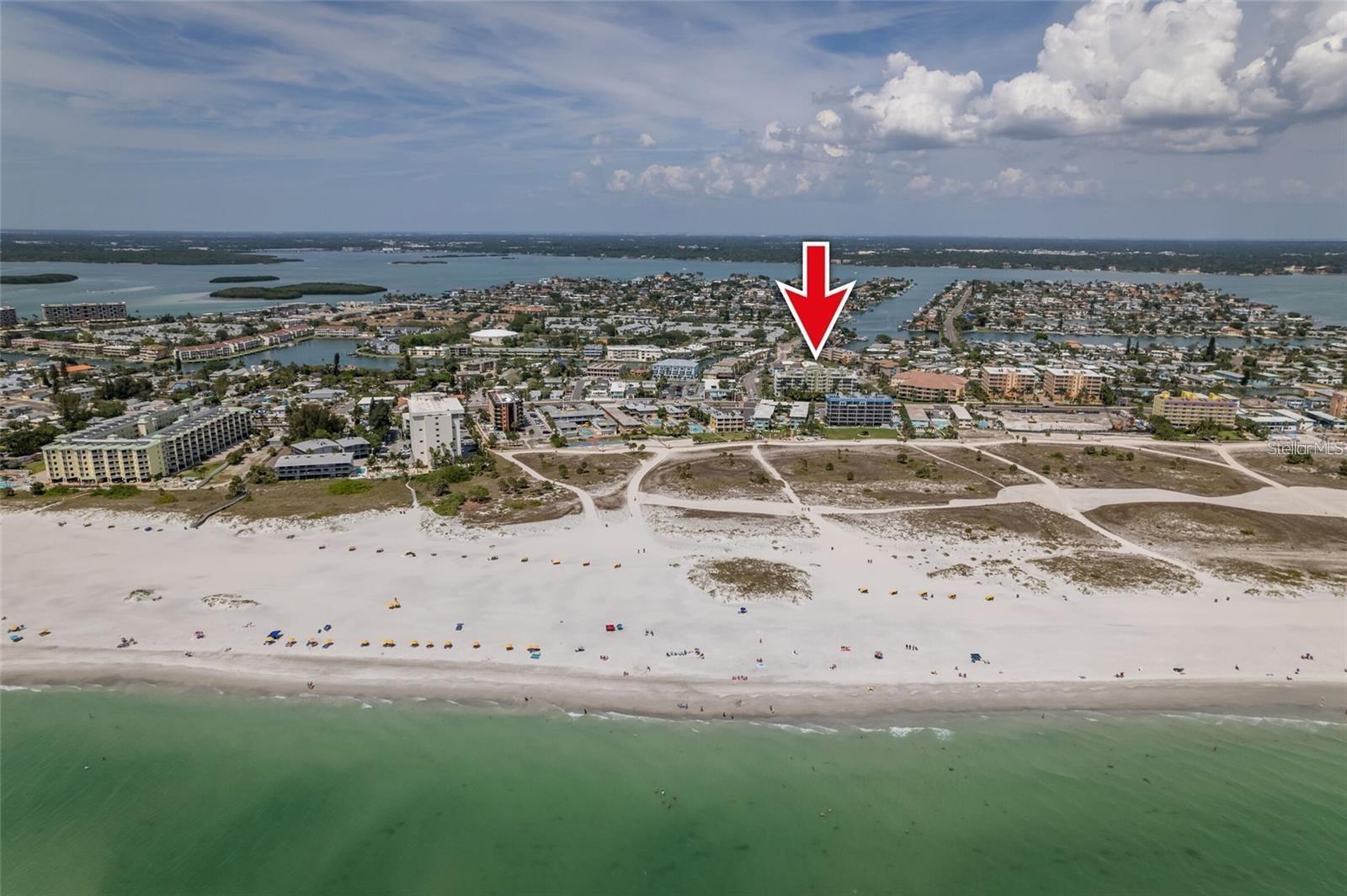 Aerial view from Gulf of Mexico