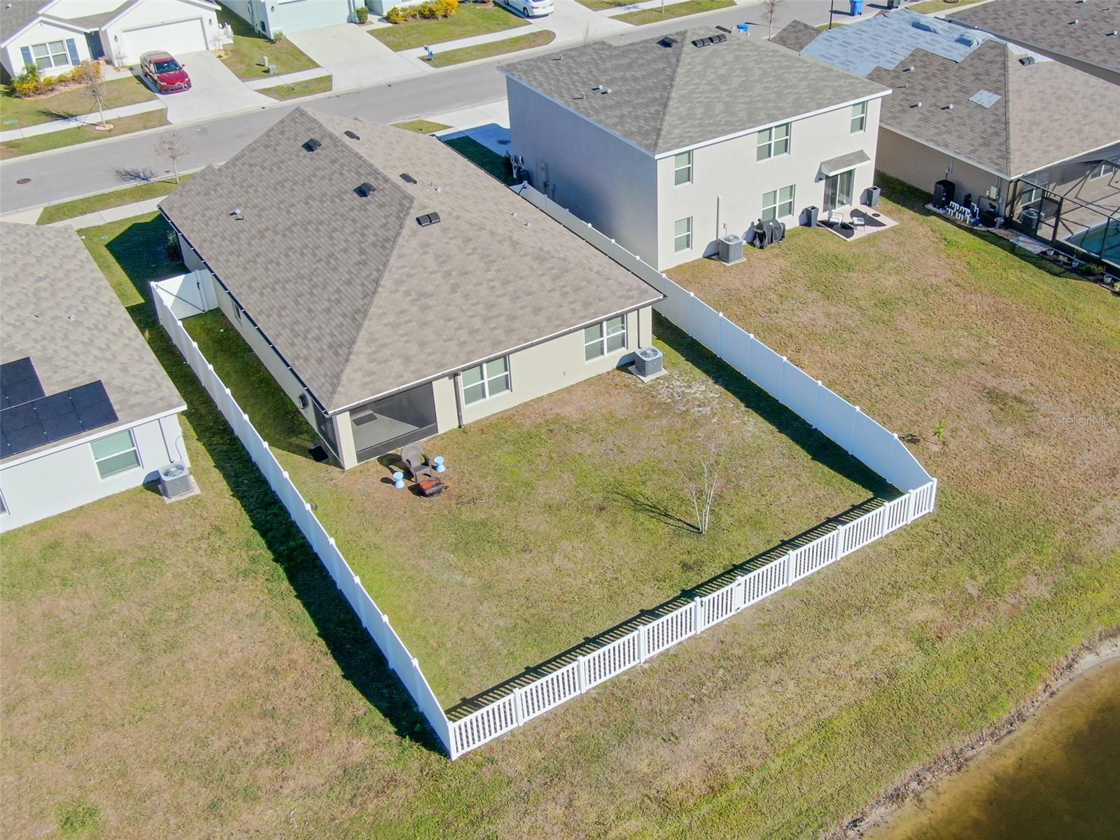 Aerial view of property.