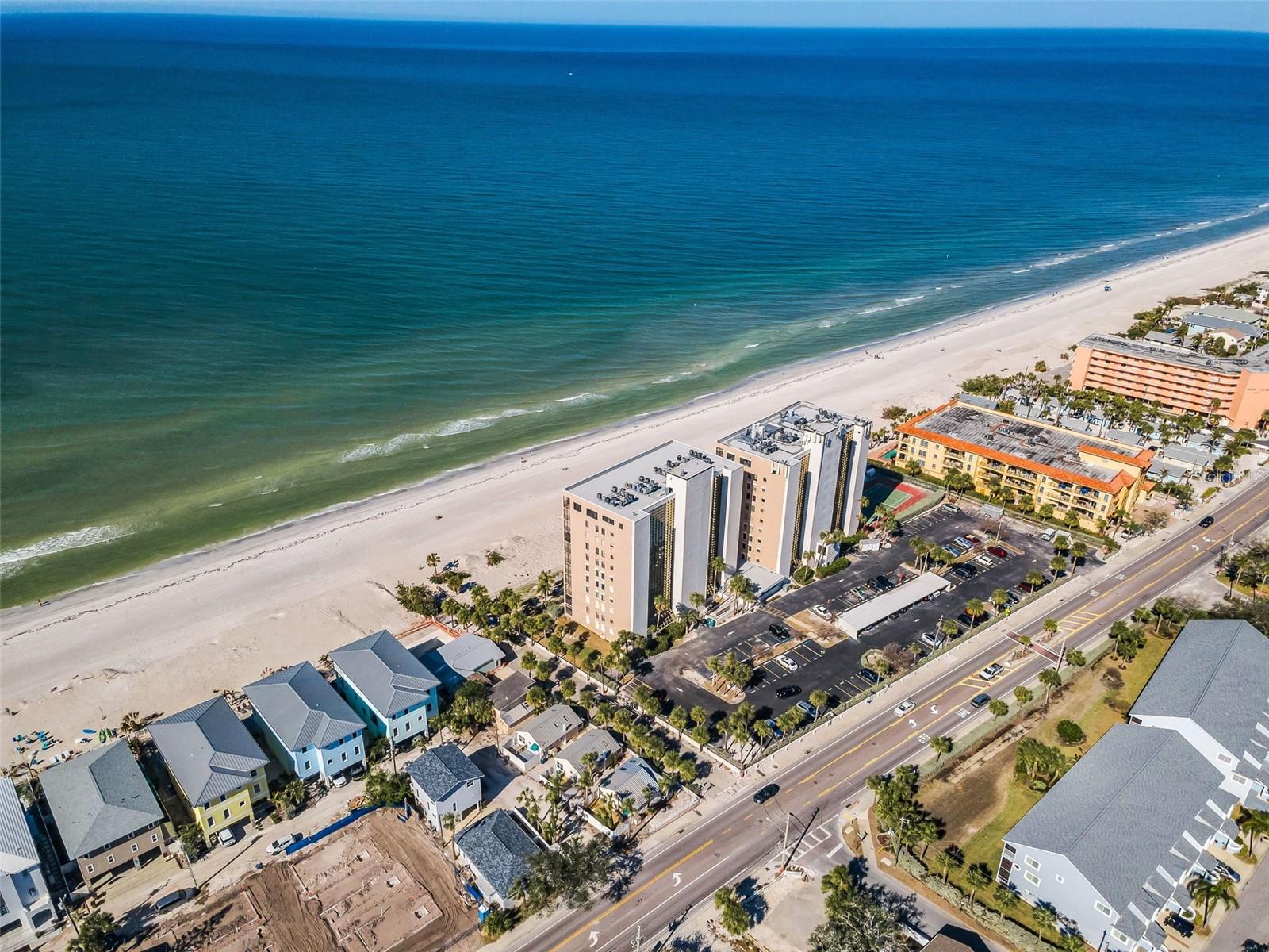 Aerial View of 820 Gulf Blvd, Indian Rocks Beach, FL