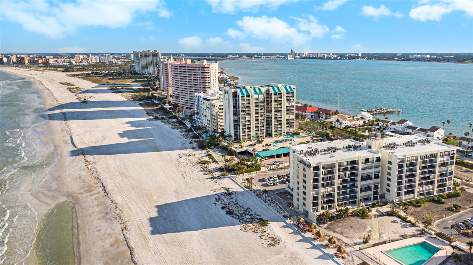 South Beach 1 with views of BOTH the Gulf (Sunset) and Intracoastal (Sunrise) from unit 406. Clear Views.