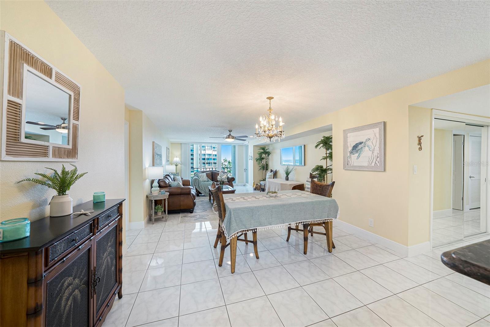 dining room - chandelier does NOT convey