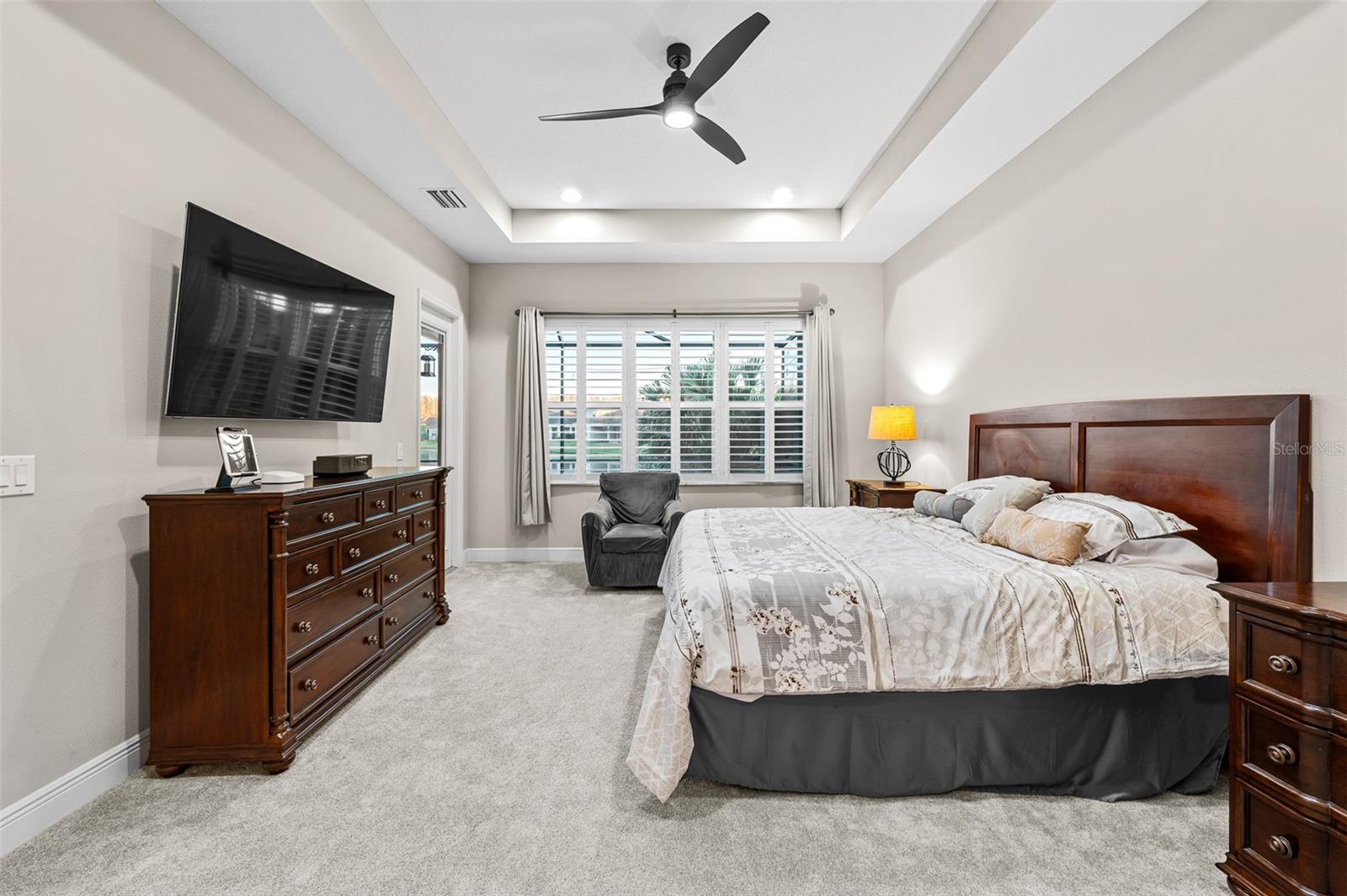 Master Bedroom with door out to lanai