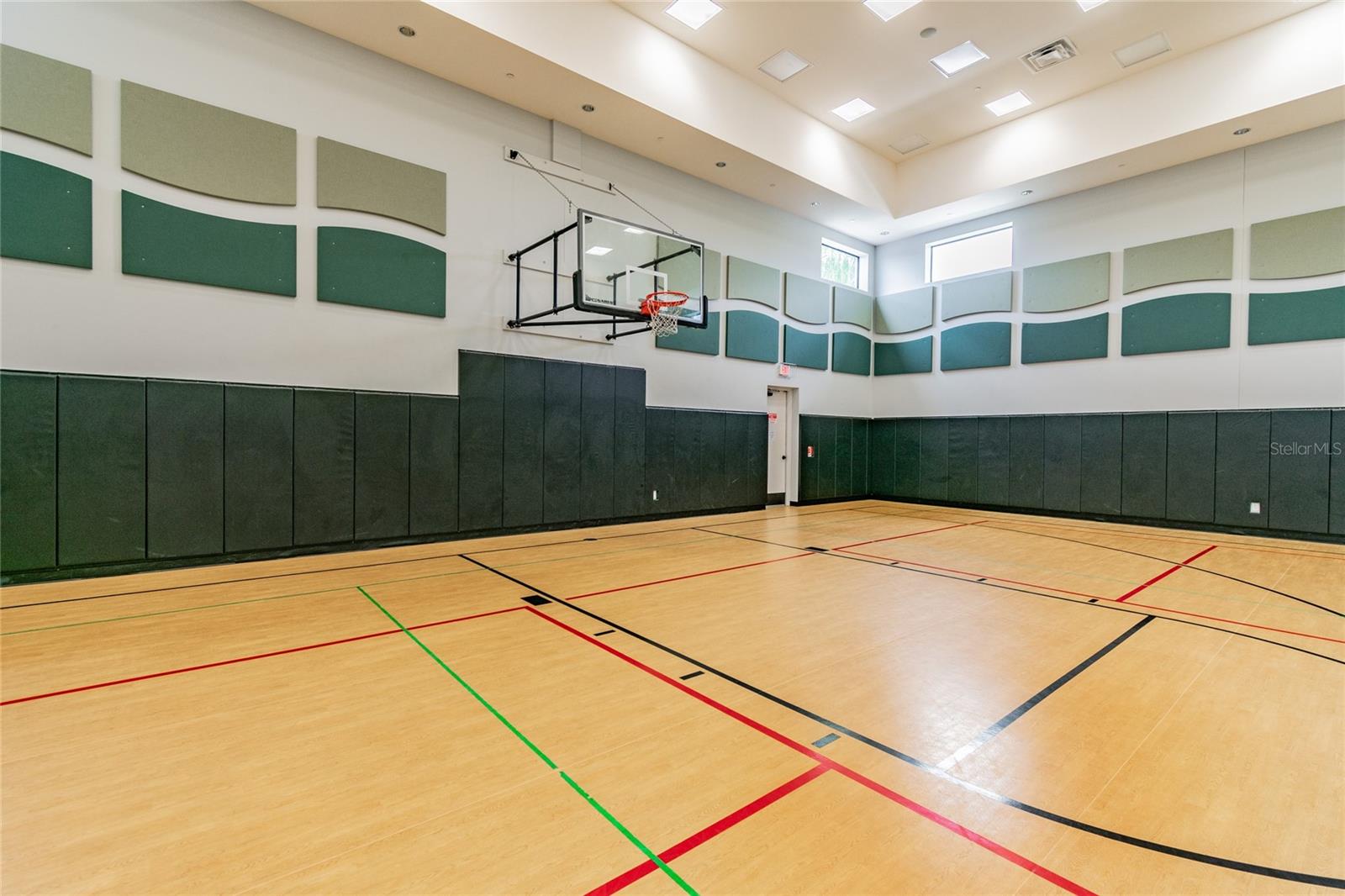 Indoor court sports for pickle ball, volleyball and basketball in ac