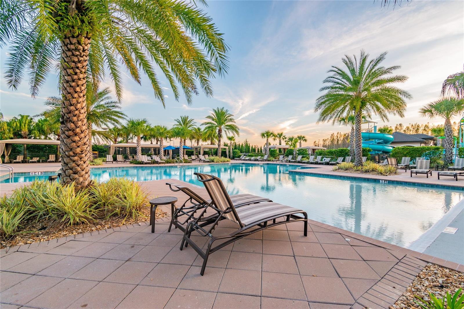 resort style pool