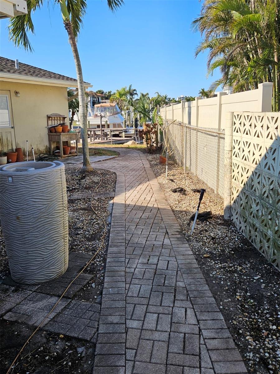 Rear Garden & Lanai Before Cleanup