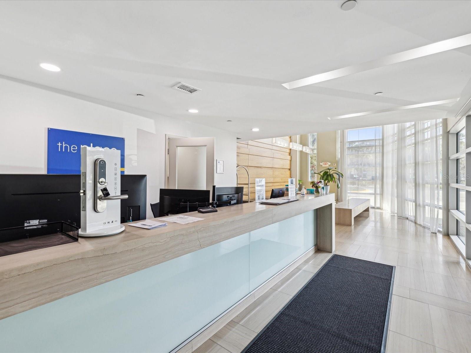 Lobby w/ Manned Desk