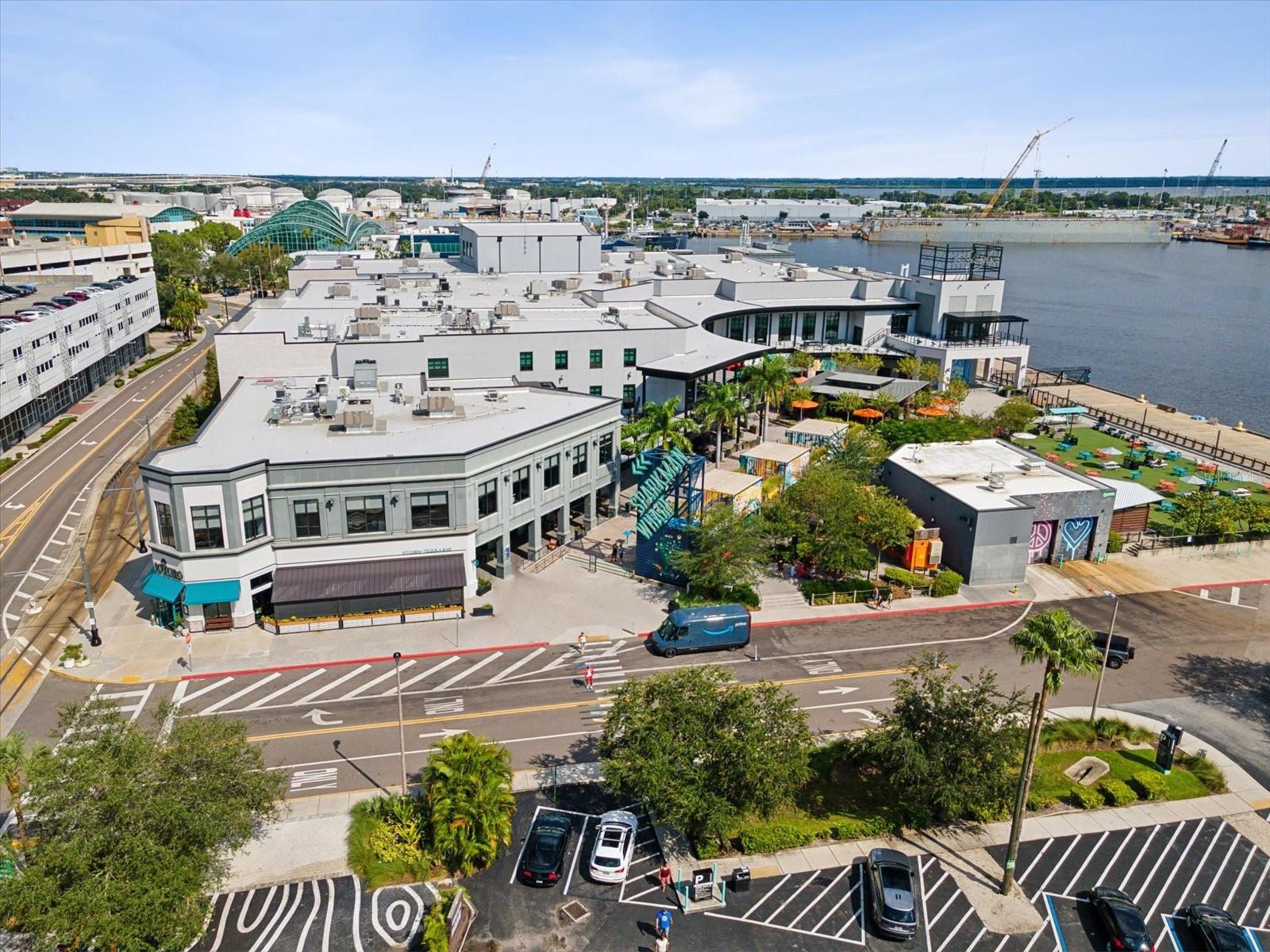 Aerial View of Sparkman Wharf