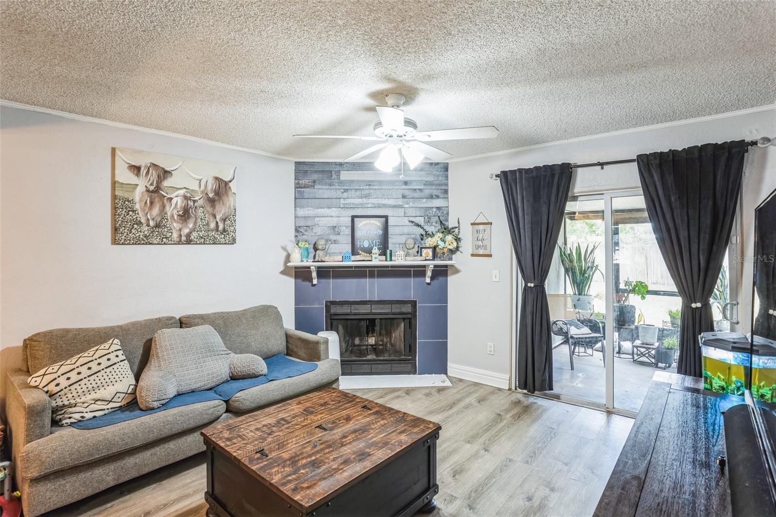 Living Room w/ Fireplace