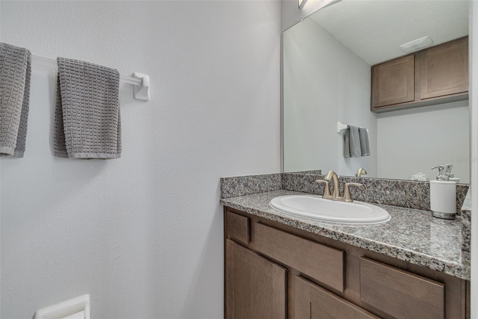 Powder Bathroom on Main Level with Upgraded Fixtures