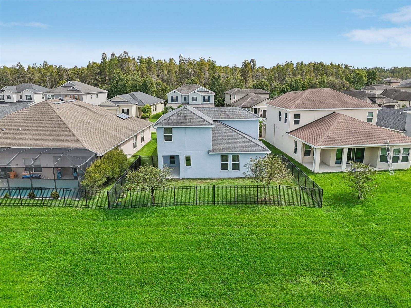 Rear elevation of home