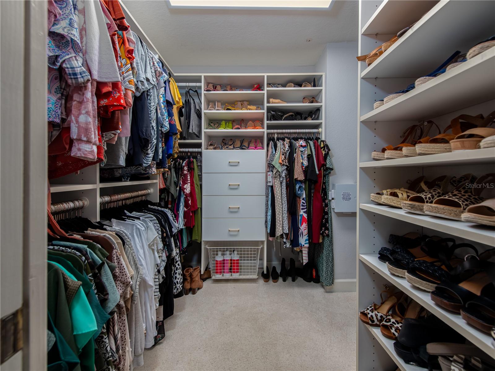 Owner's walk-in closet