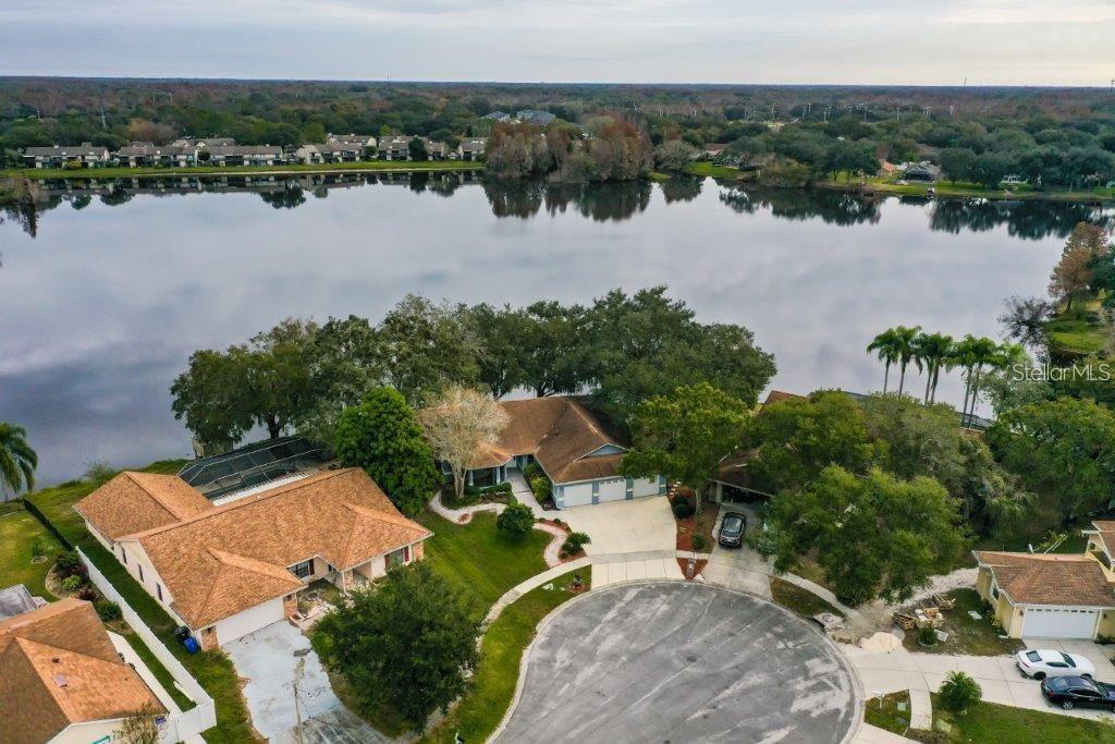 Aerial View Of Lake Heather & Home