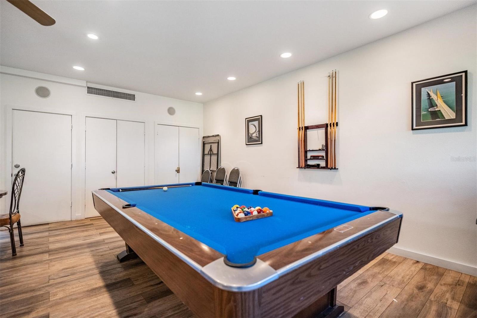 Pool table room in clubhouse