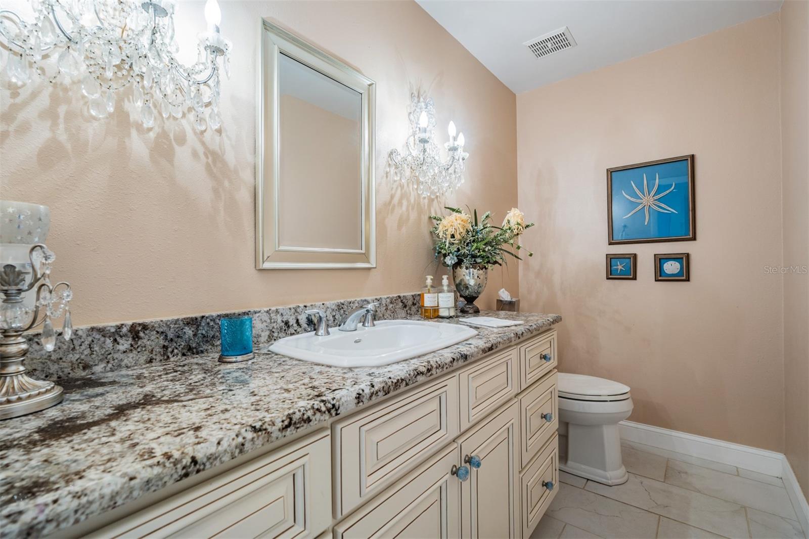 Half Bath at the front of the condo, completely updated and spacious.