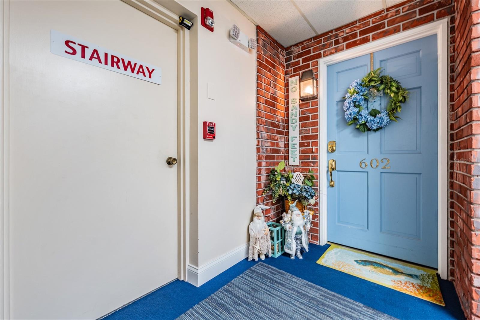 Penthouse Floor, Turnkey, Entry door just next to the stairwell.