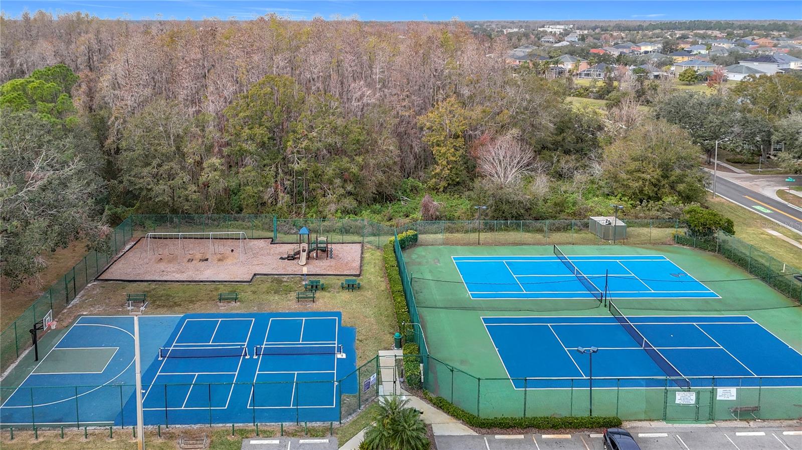 Tennis Courts and Basketball Half Court