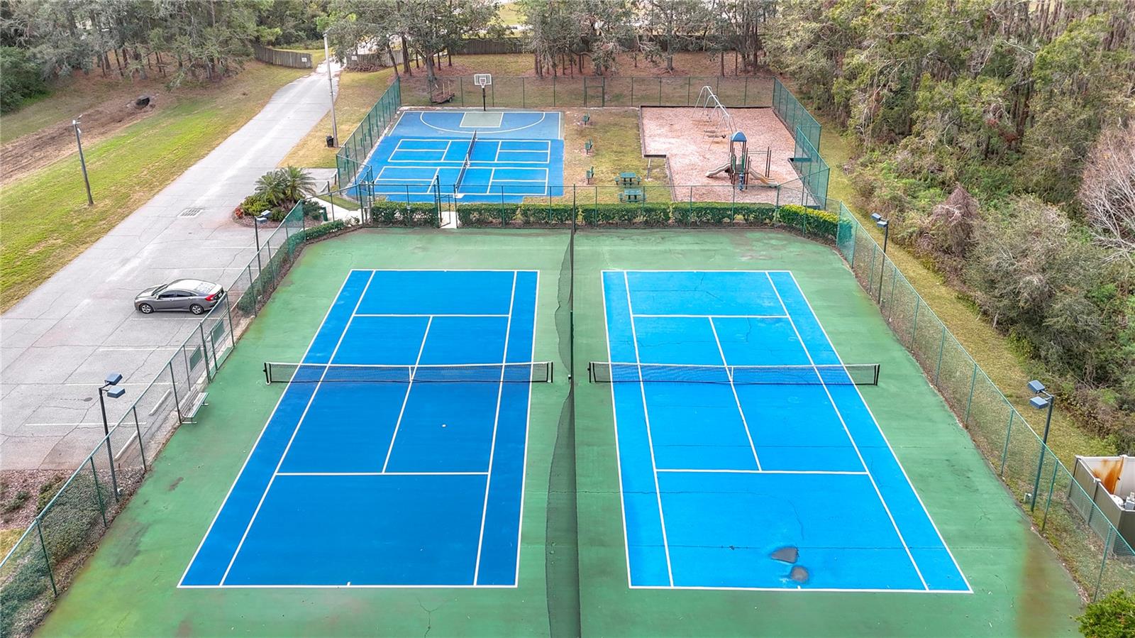 Tennis Courts and Basketball Half Court