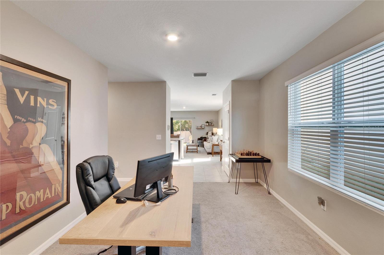 Foyer facing dining