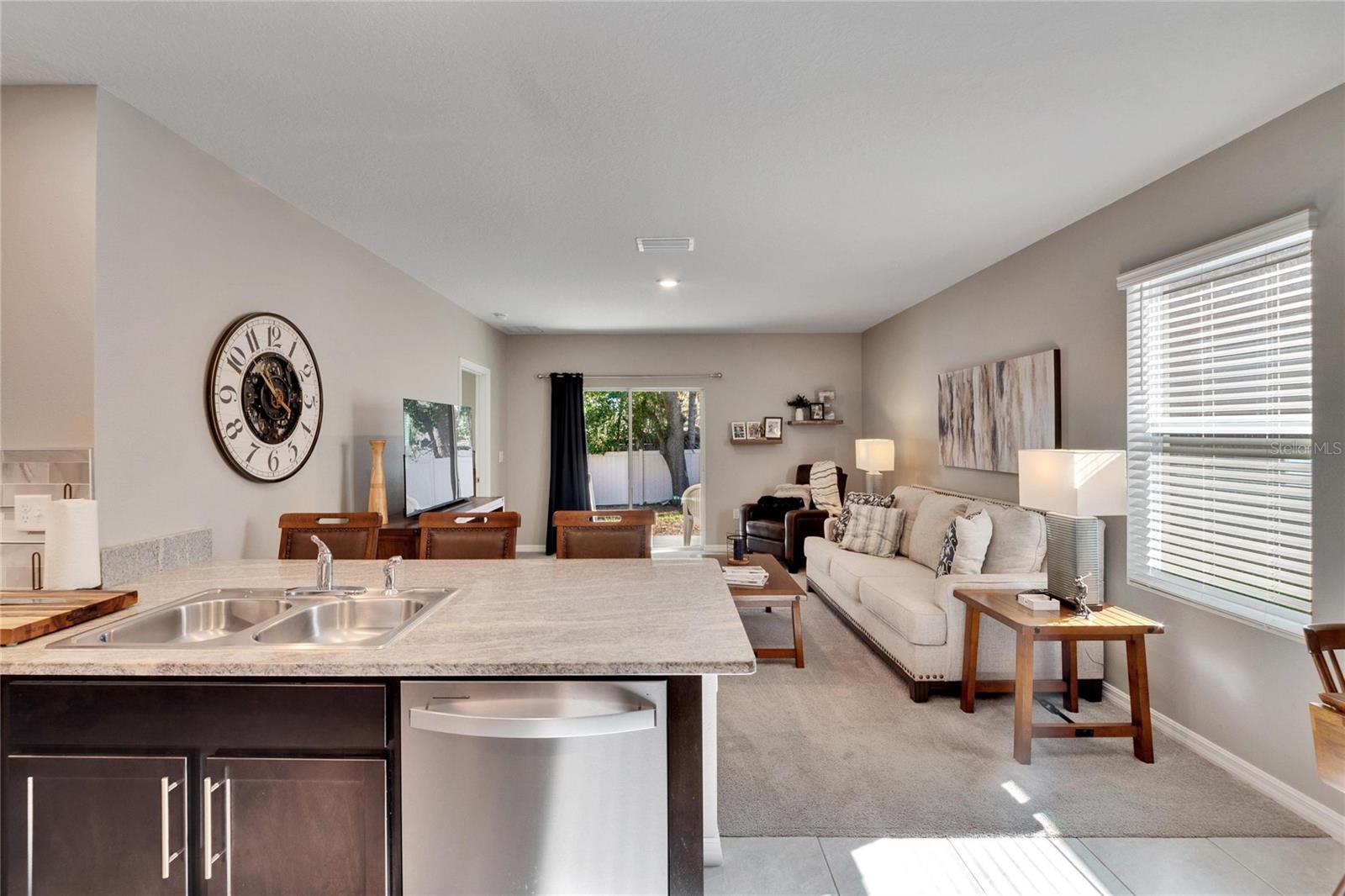 Dining facing great room