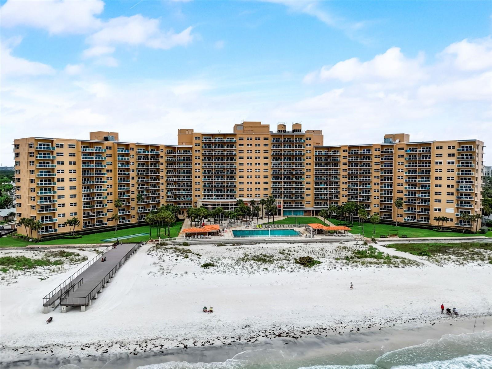 The recent storms took the end of the pier away and the pool suffered - both are being restored to better than ever!