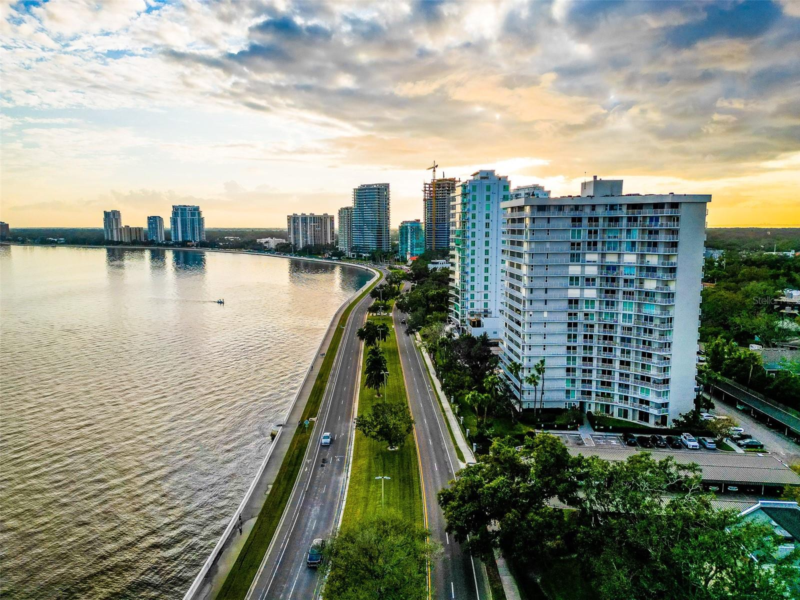 Twilight view on Bayshore