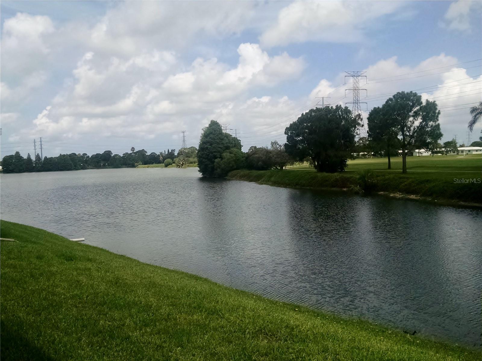 View of one of Unit 6 lakes.  Mainlands Golf Course is just across the pond.