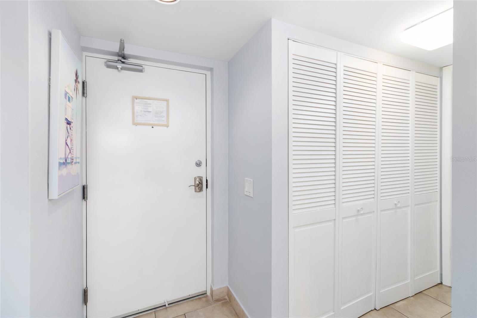 Foyer and Entryway Closet