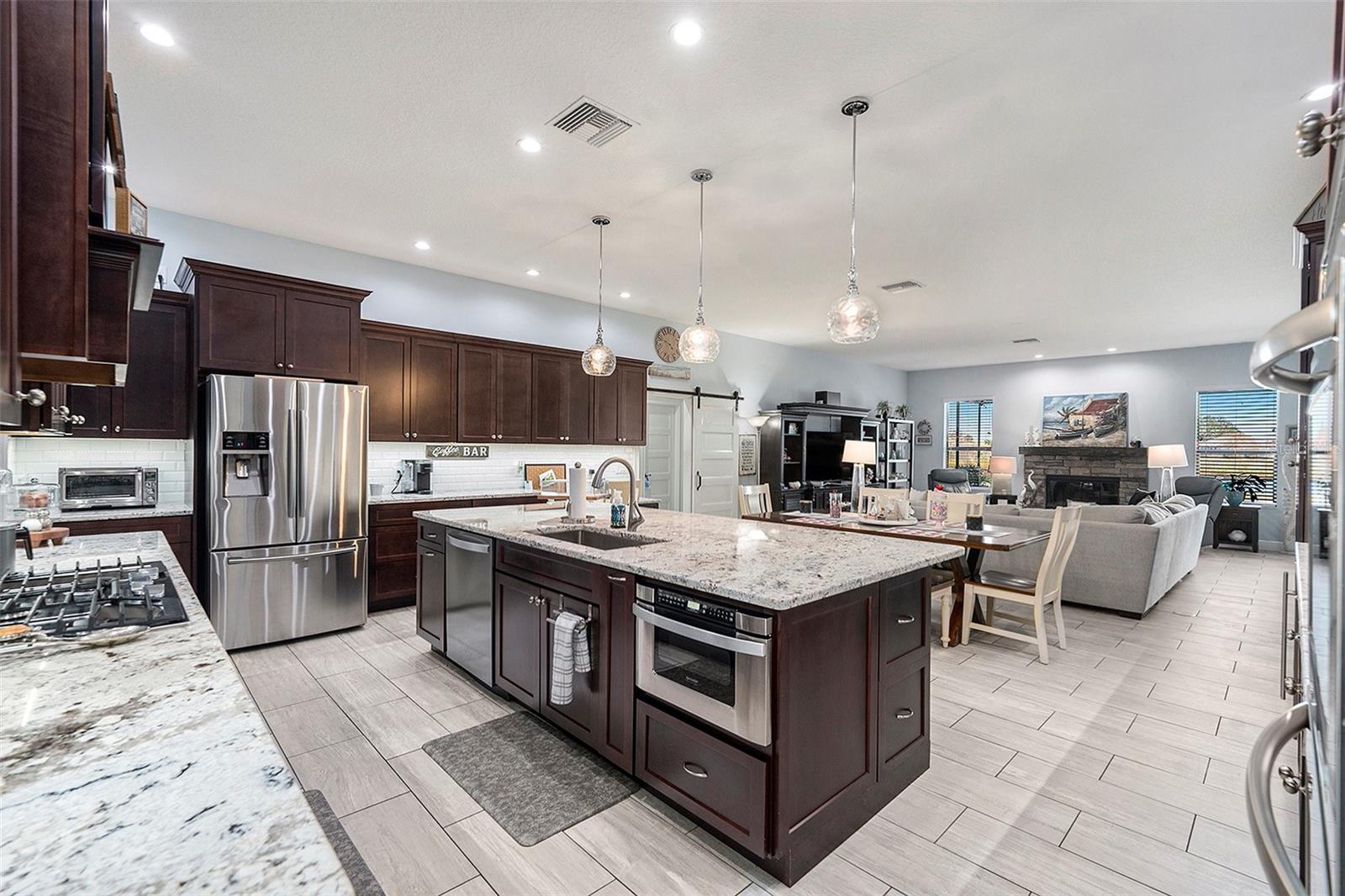 Kitchen with Open Concept to living room