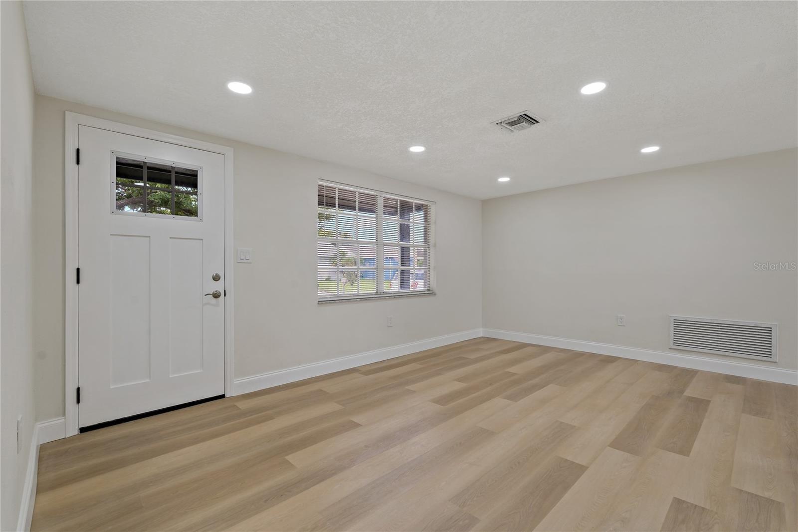 Front Entrance and Living Room