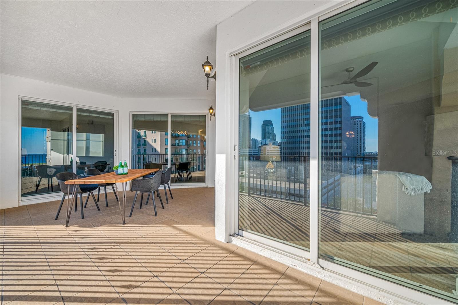 Private Balcony with water views of Tampa Bay & Downtown St Pete