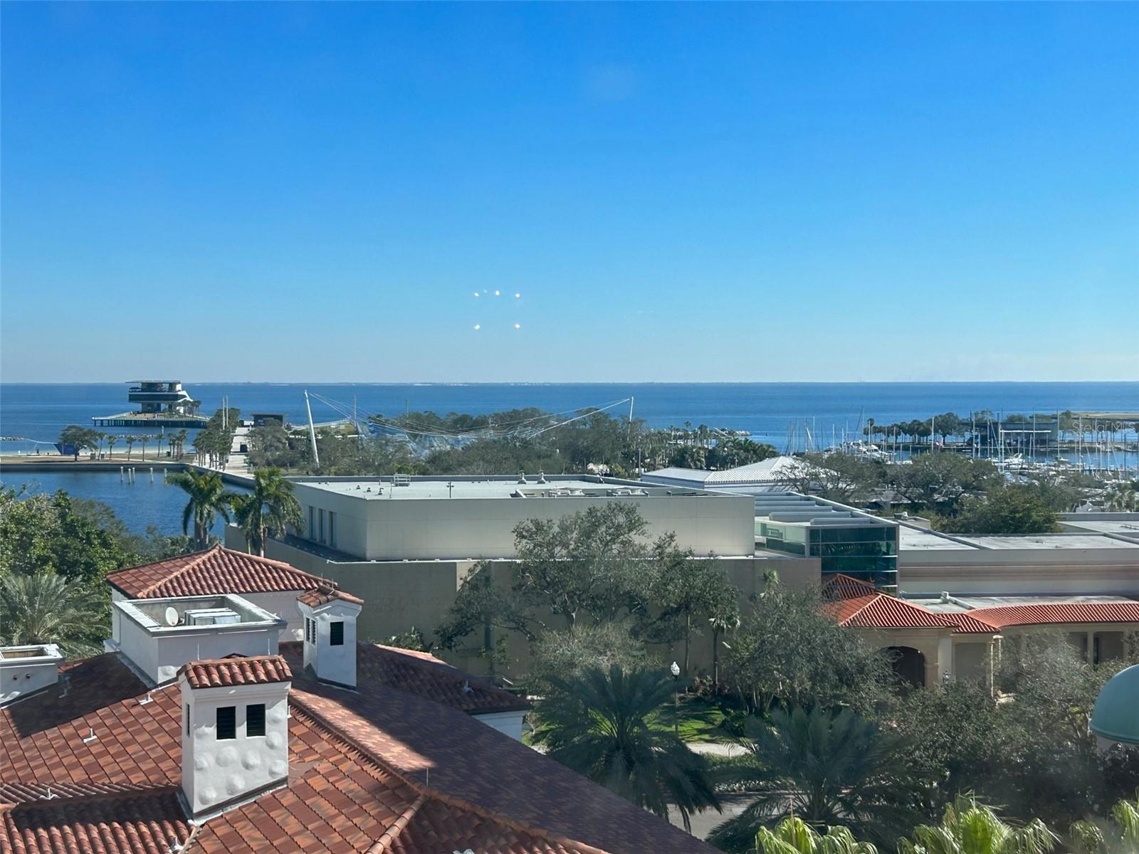 Water views from the living room!