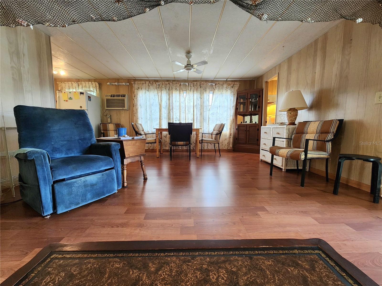 Living room addition & dining area.