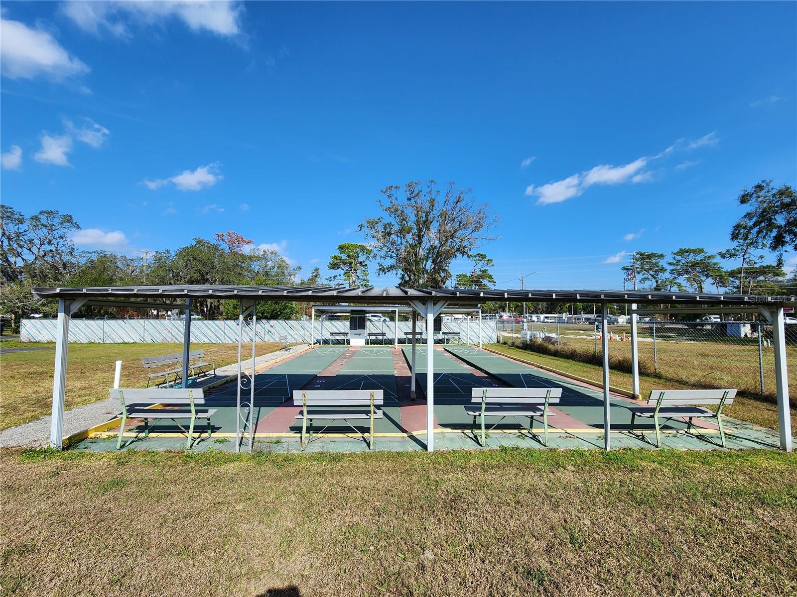 Tropical Park Shuffleboard court.