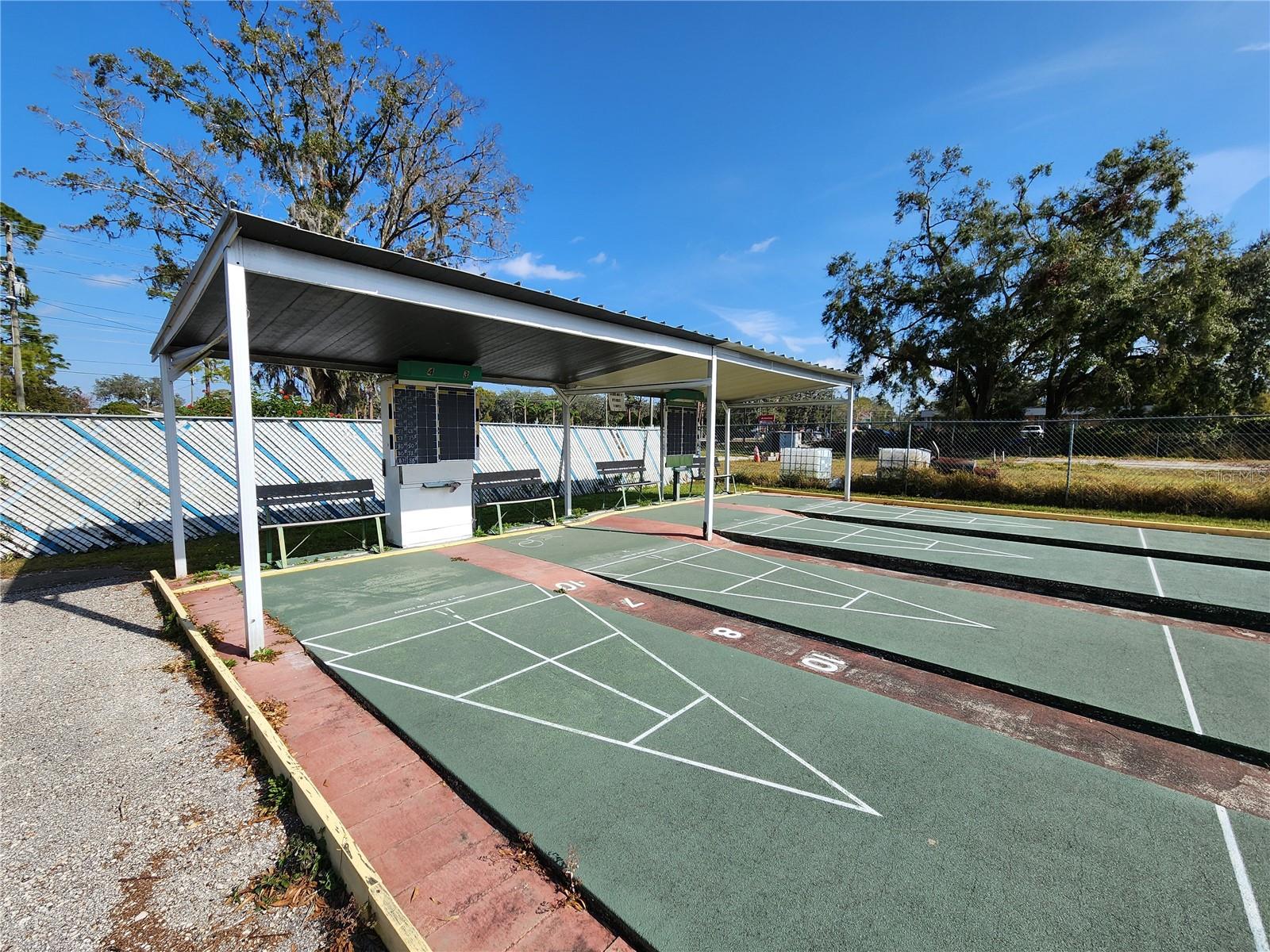 Tropical Park Shuffleboard court.