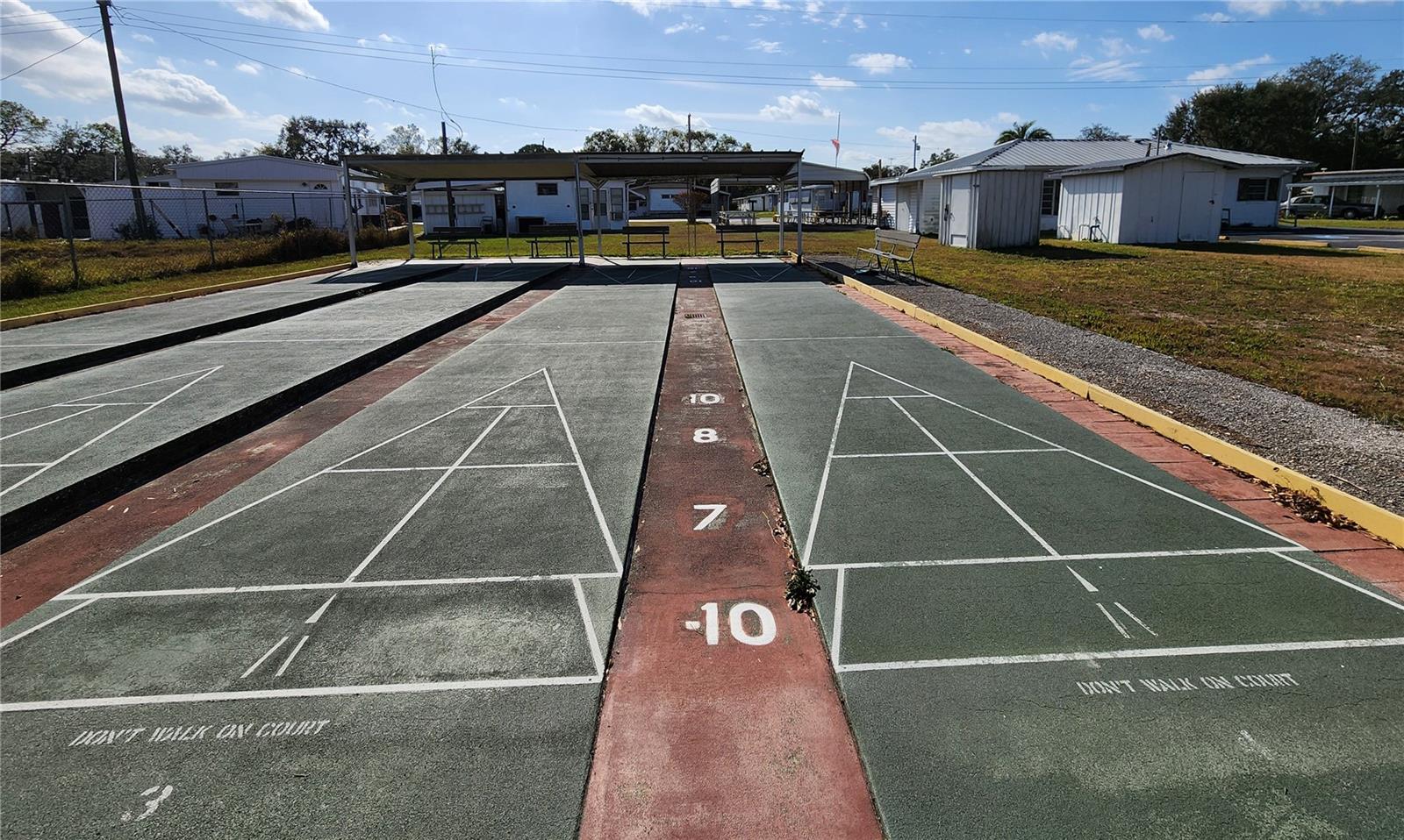 Tropical Park Shuffleboard court.