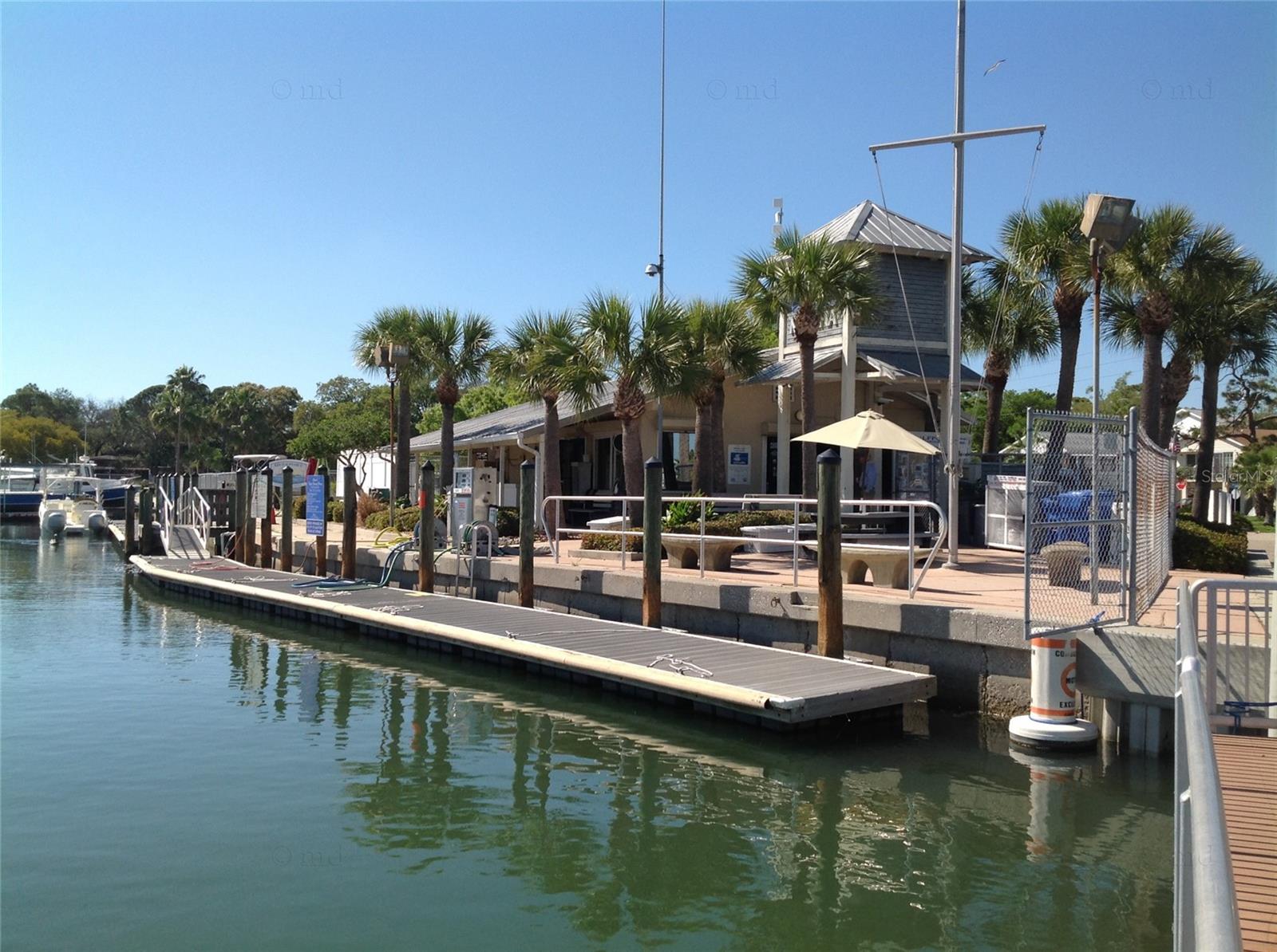 Gulfport marina has bait shop, gas, and more!