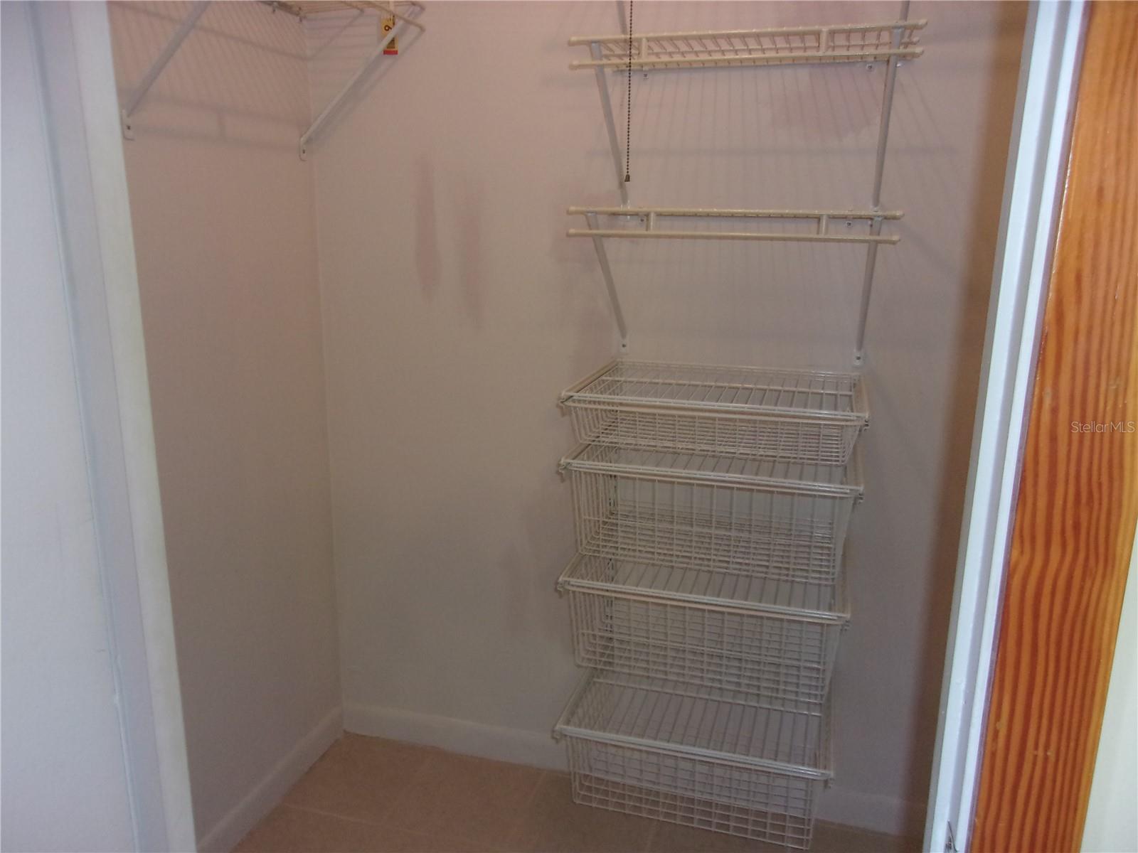 Closet in bedroom