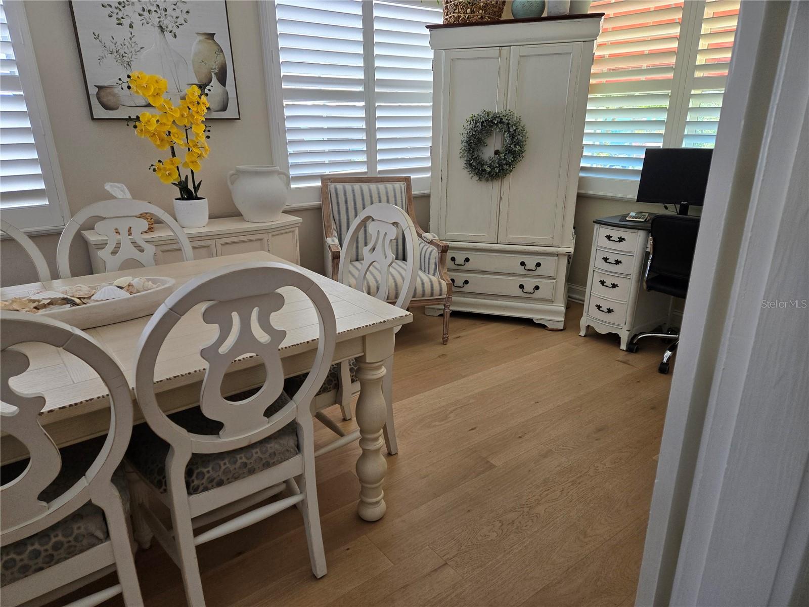 Dining room before