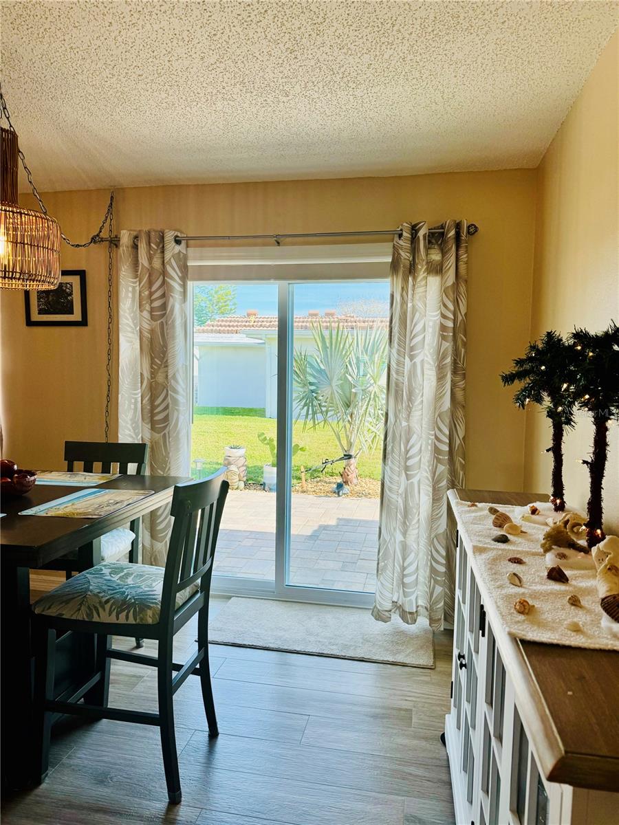 Dining Room leads to the outdoor patio