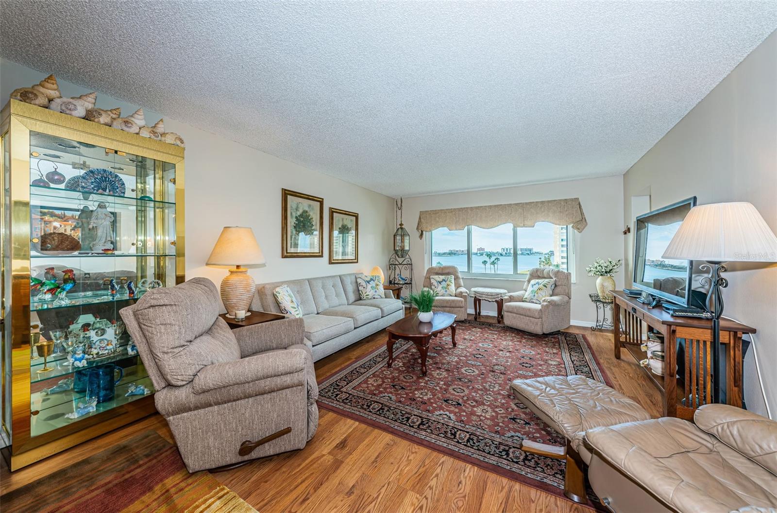 Living room with laminate flooring