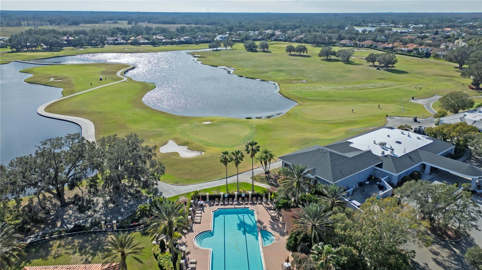 Community Pool Aerial