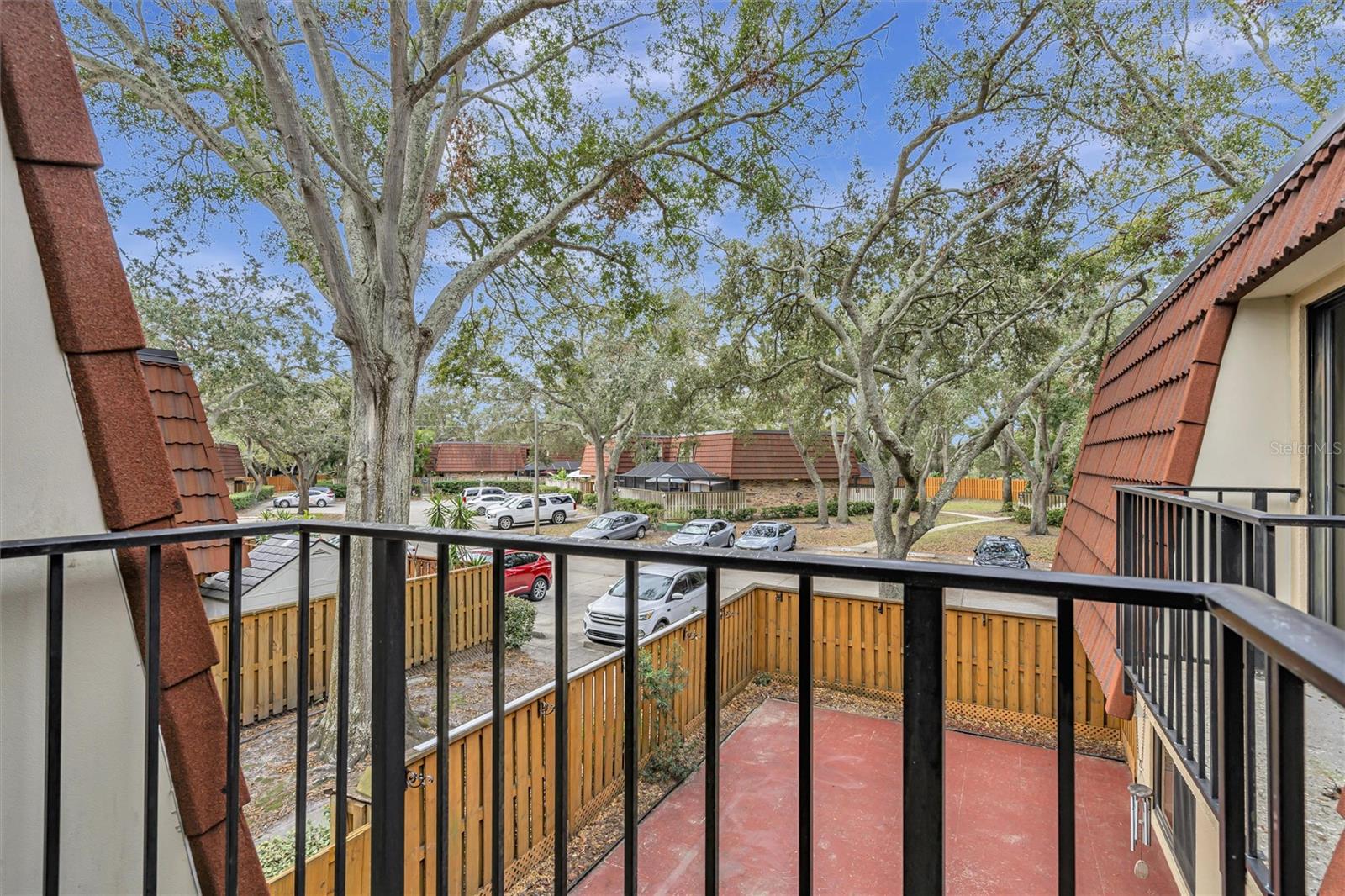 Balcony on the 2nd floor overlooking the courtyard