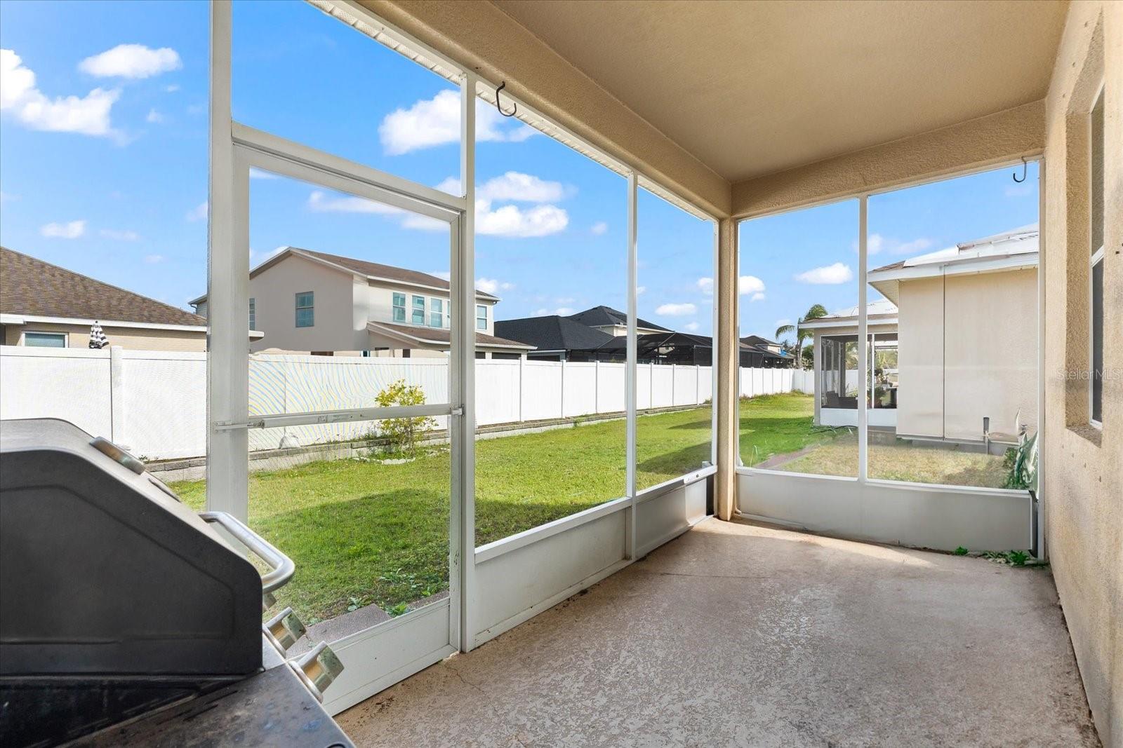 screened in patio