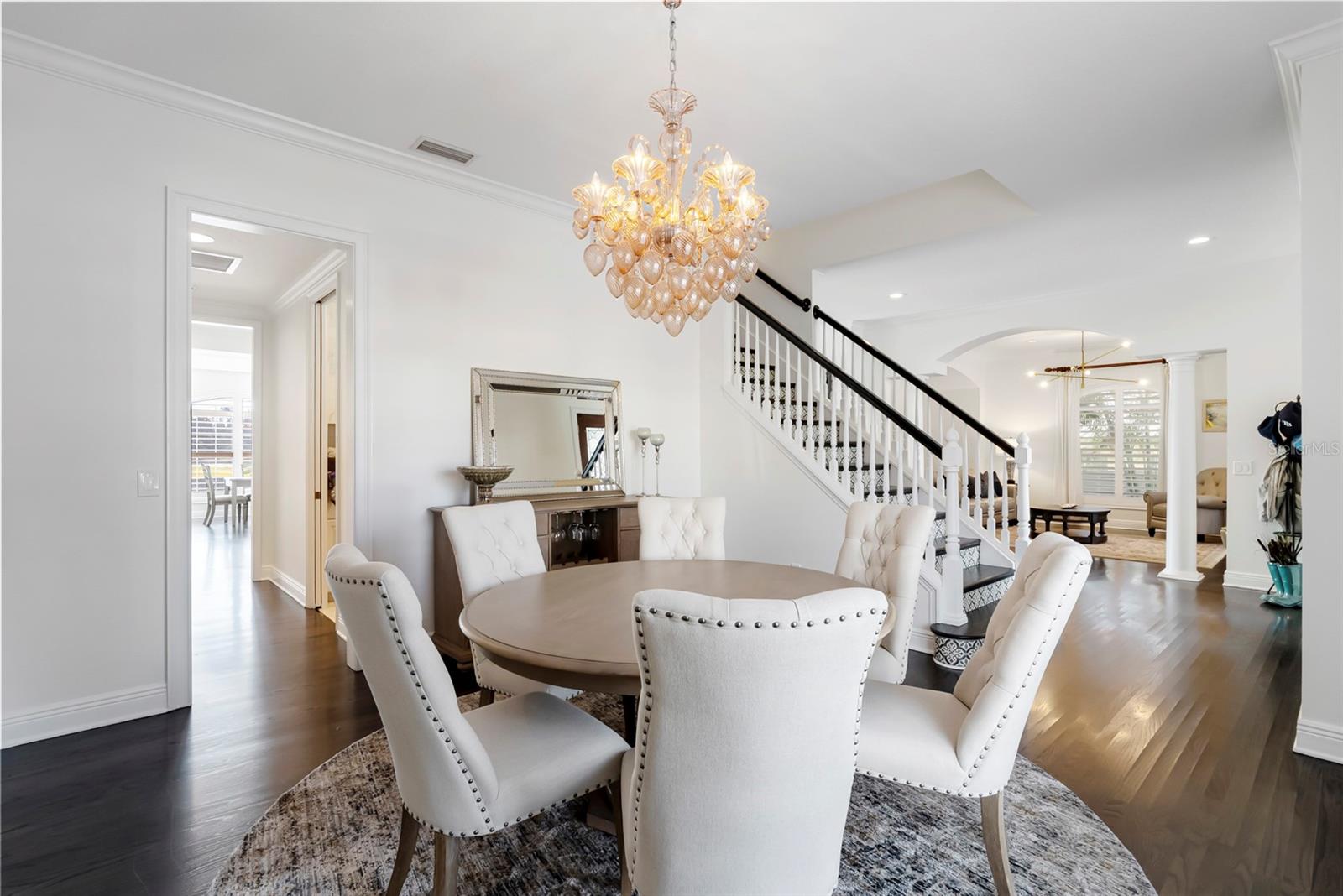 Dining room is connected to the kitchen via the Butlers Pantry