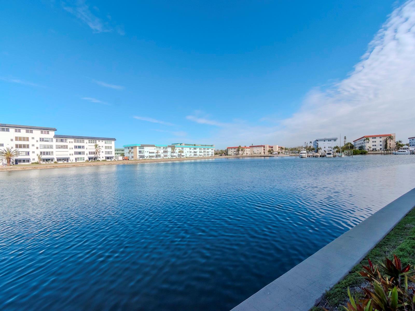 Seawall and water view