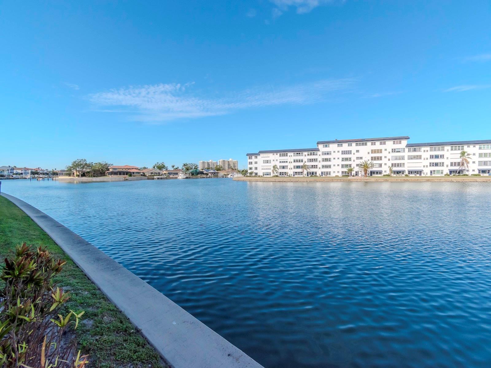 Seawall and water view