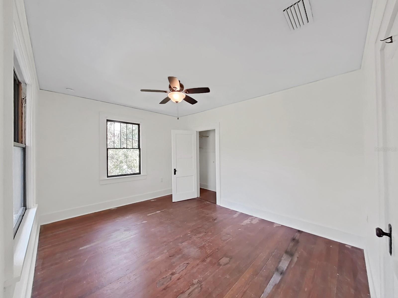 3rd Bedroom. We have estimate for buyers to restore and refinish original heart pine floors. 115 years old!