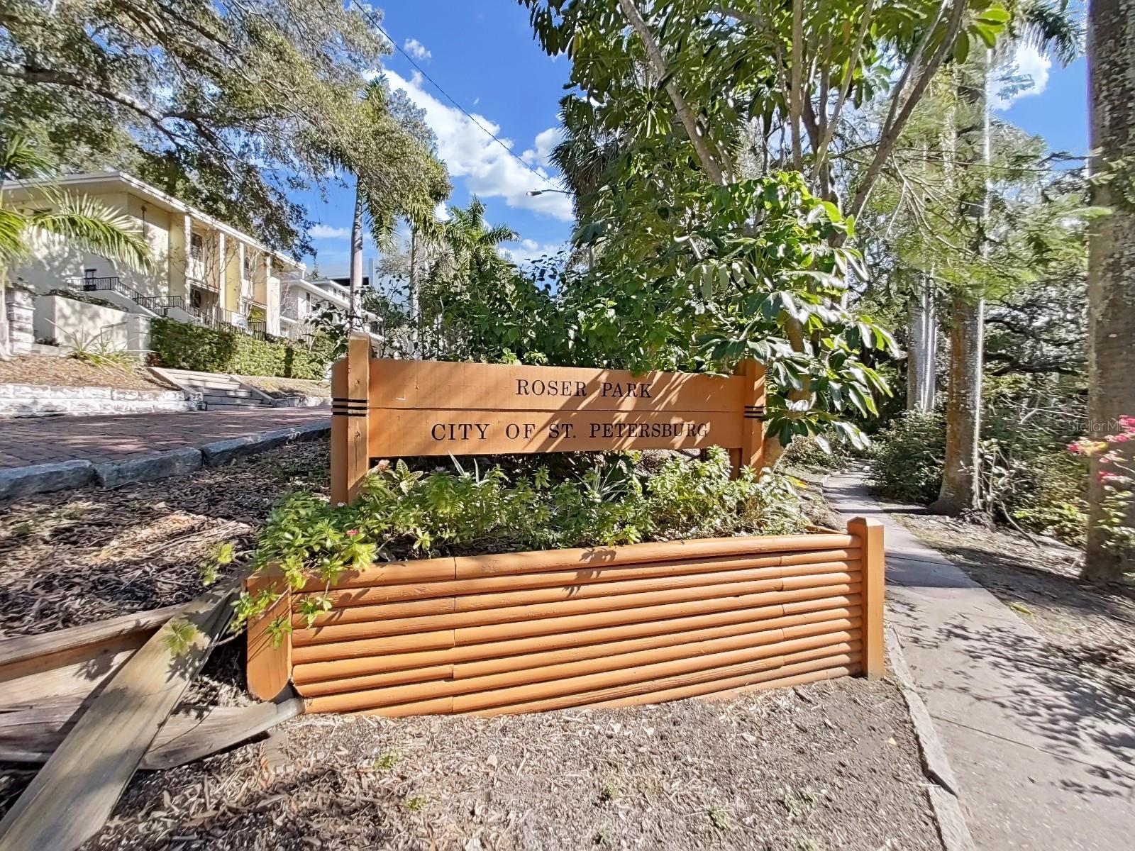 Roser Park named after benefactor Charles Roser who sold Fig Newton recipe to Nabisco.